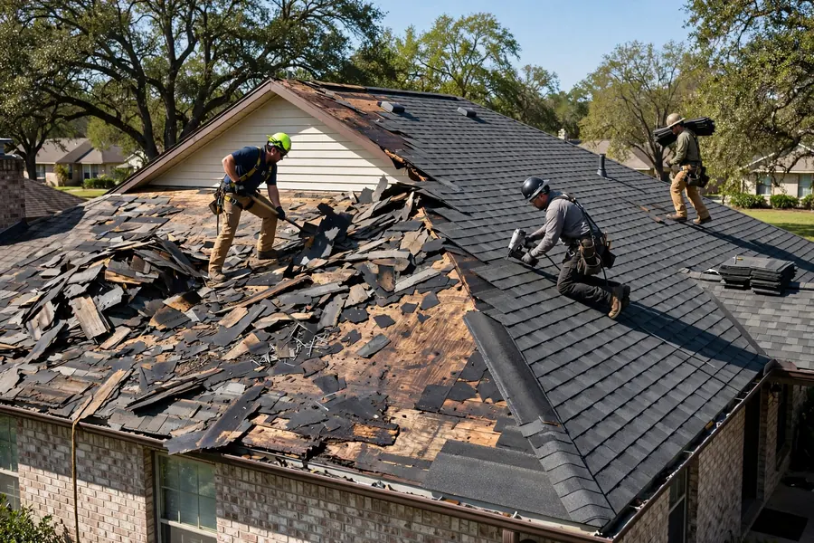 Tear-off and installation