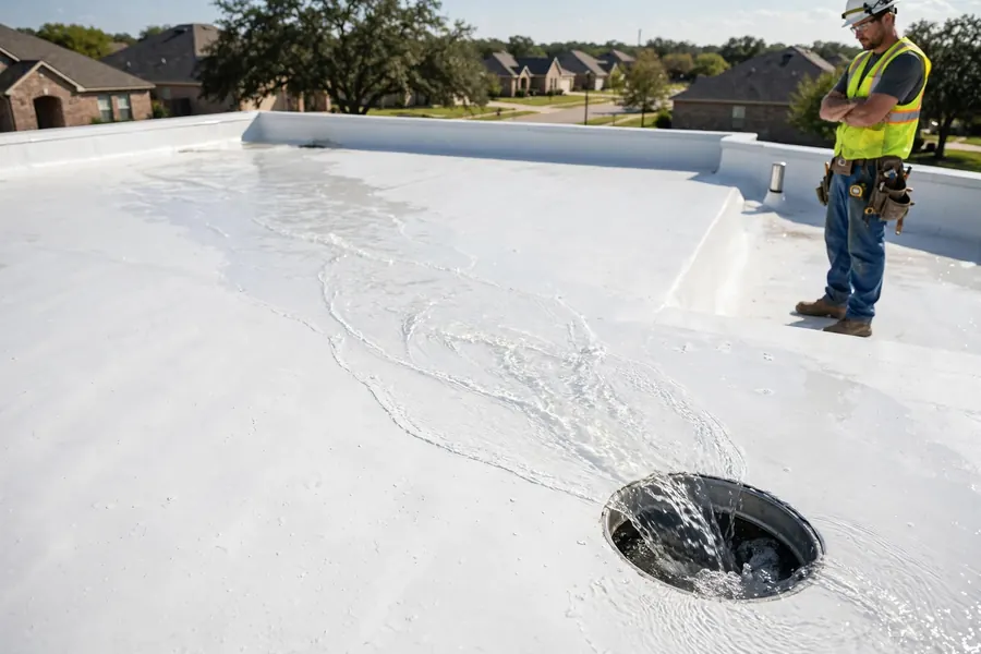 Drainage test and final walkthrough