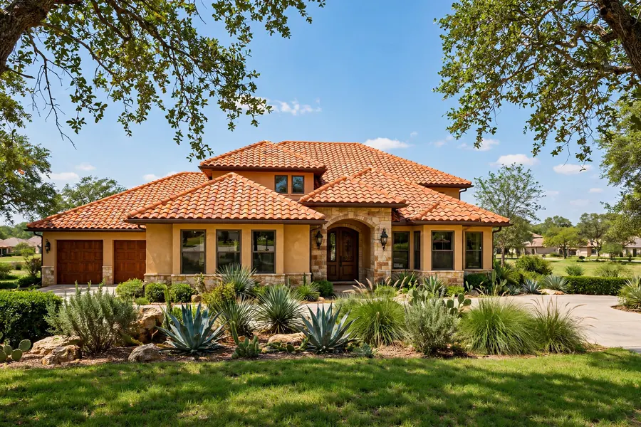 New terracotta clay tile roof on a Texas home