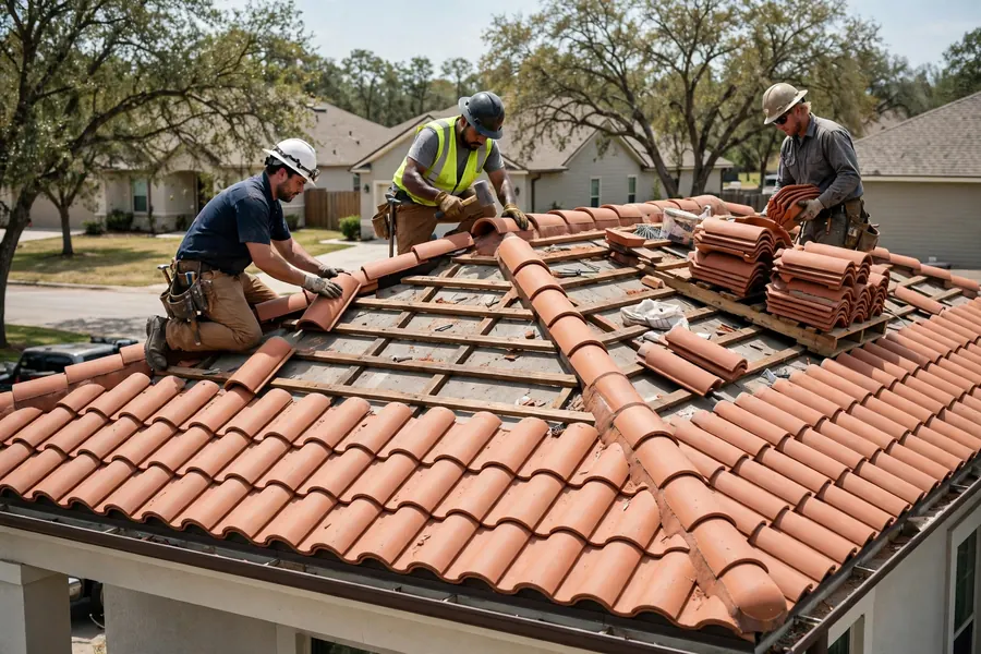 Tile installation